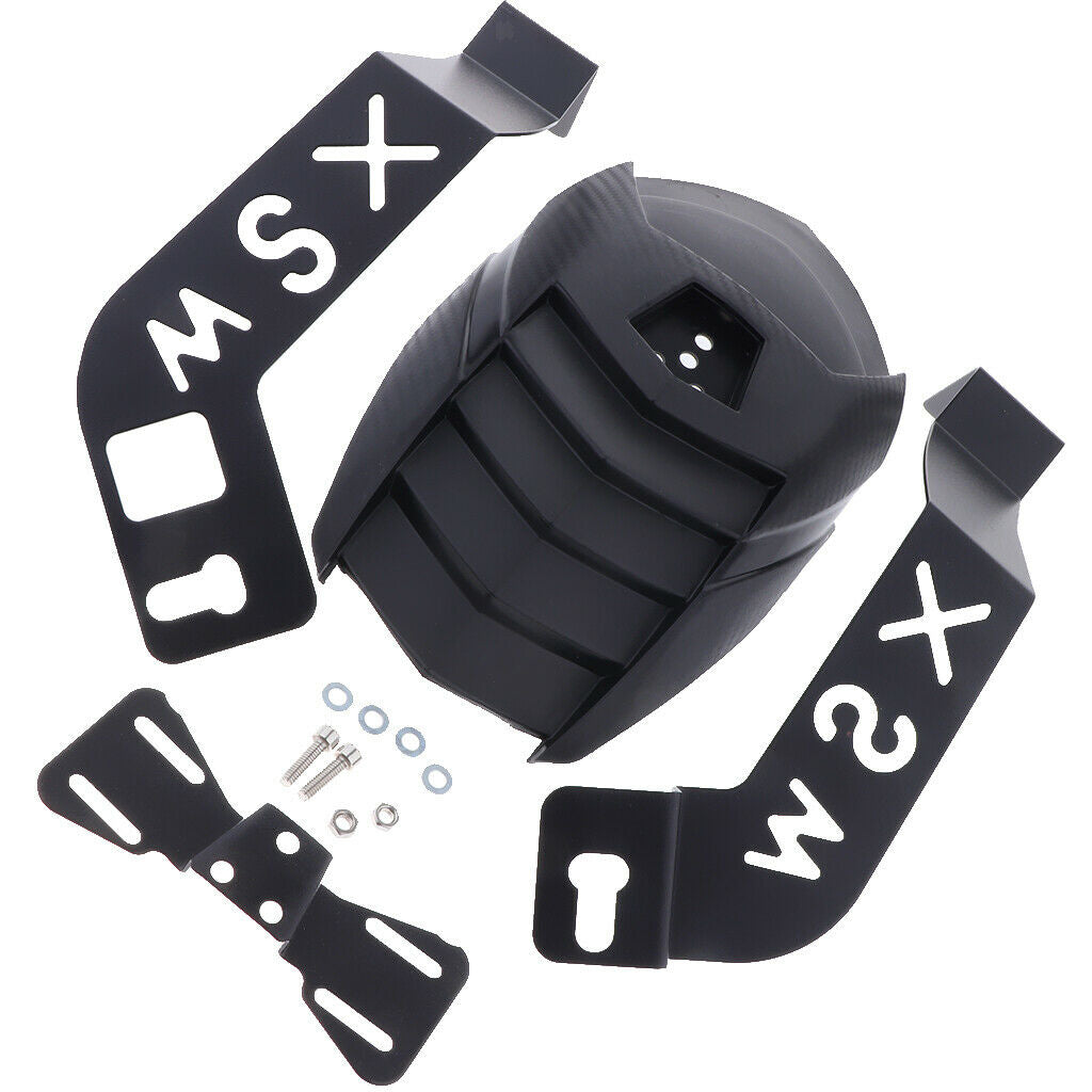 Black ABS & Iron Motorcycle Rear Wheel Cover  Splash Guard Mudguard