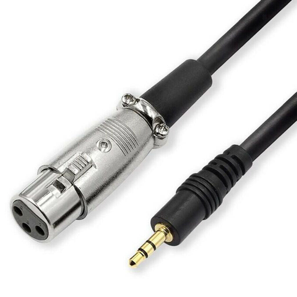 2.5 M 3 Pin XLR Socket to 3.5 Mm 1/8 '' Plug, Plug, 3.5 Mm Socket And