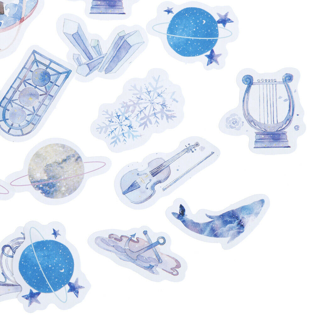 46pcs/box Star Ocean DIY Diary Stickers Paper Lables Gifts Packaging Deco.l8