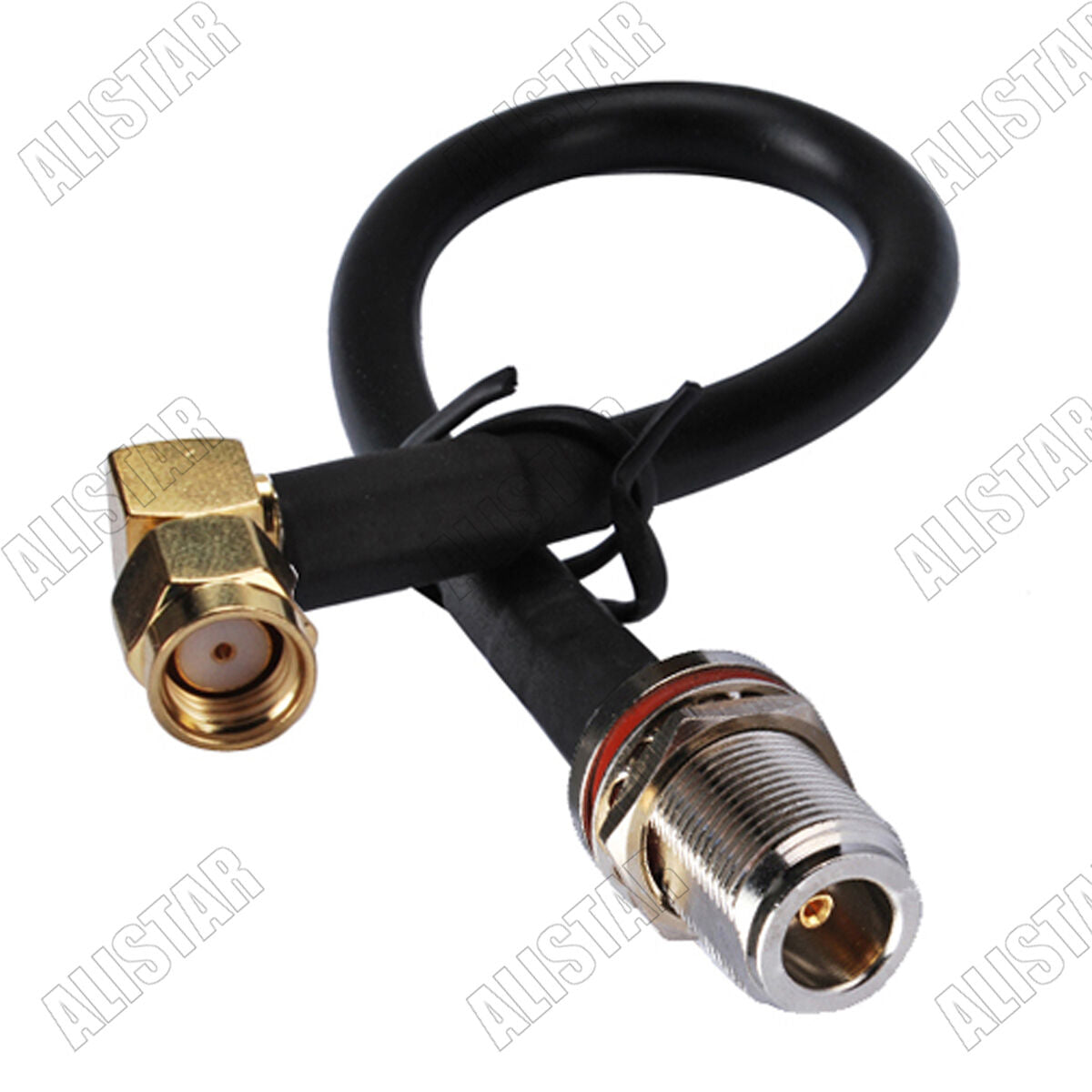 5x N Female Bulkhead O-ring to RP-SMA Male Pigtail Cable KSR195 50cm for WIFI