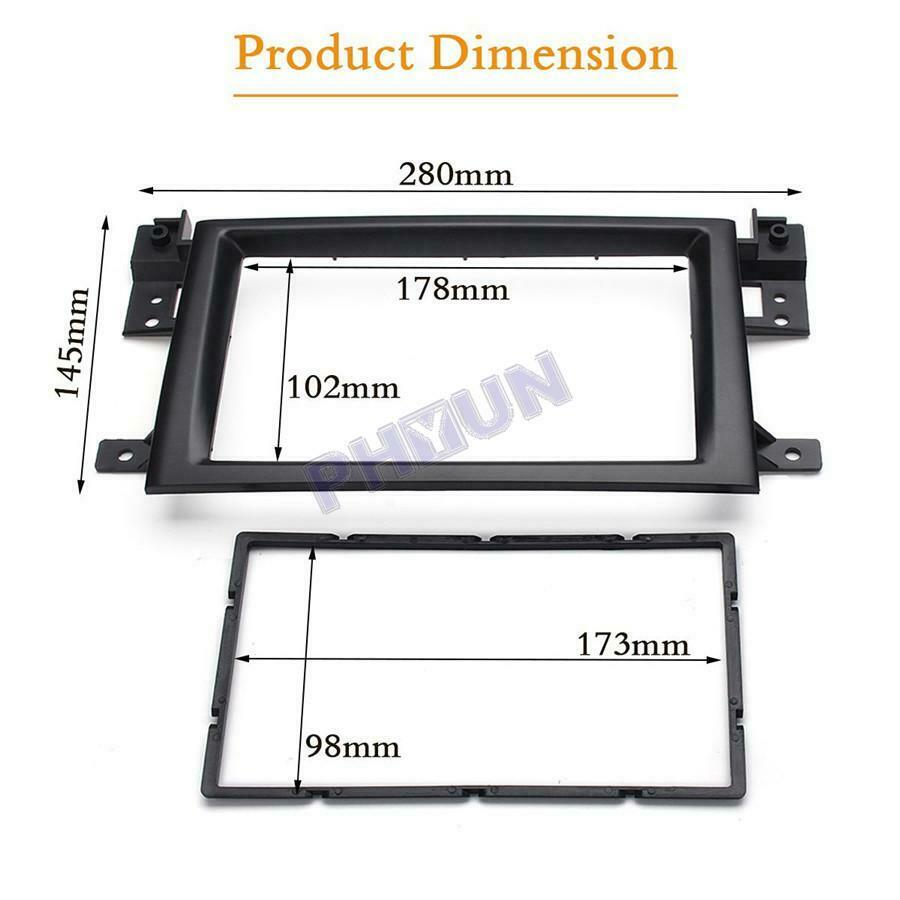 For 2005-2014 Suzuki Grand Vitara 2 DIN Stereo Radio Fascia Panel Frame Kit