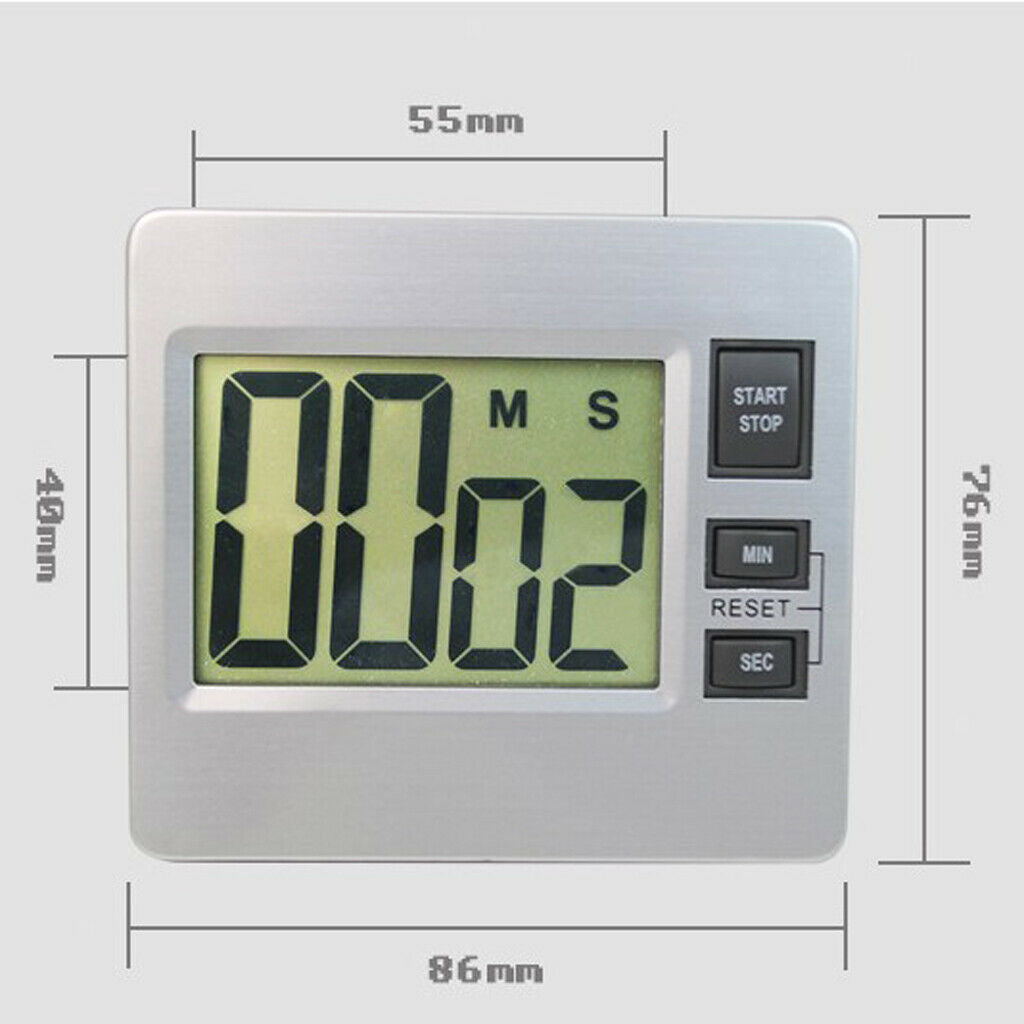 Digital  Large LCD Kitchen Cooking Baking Timer Set-up Count-Down Up Clock