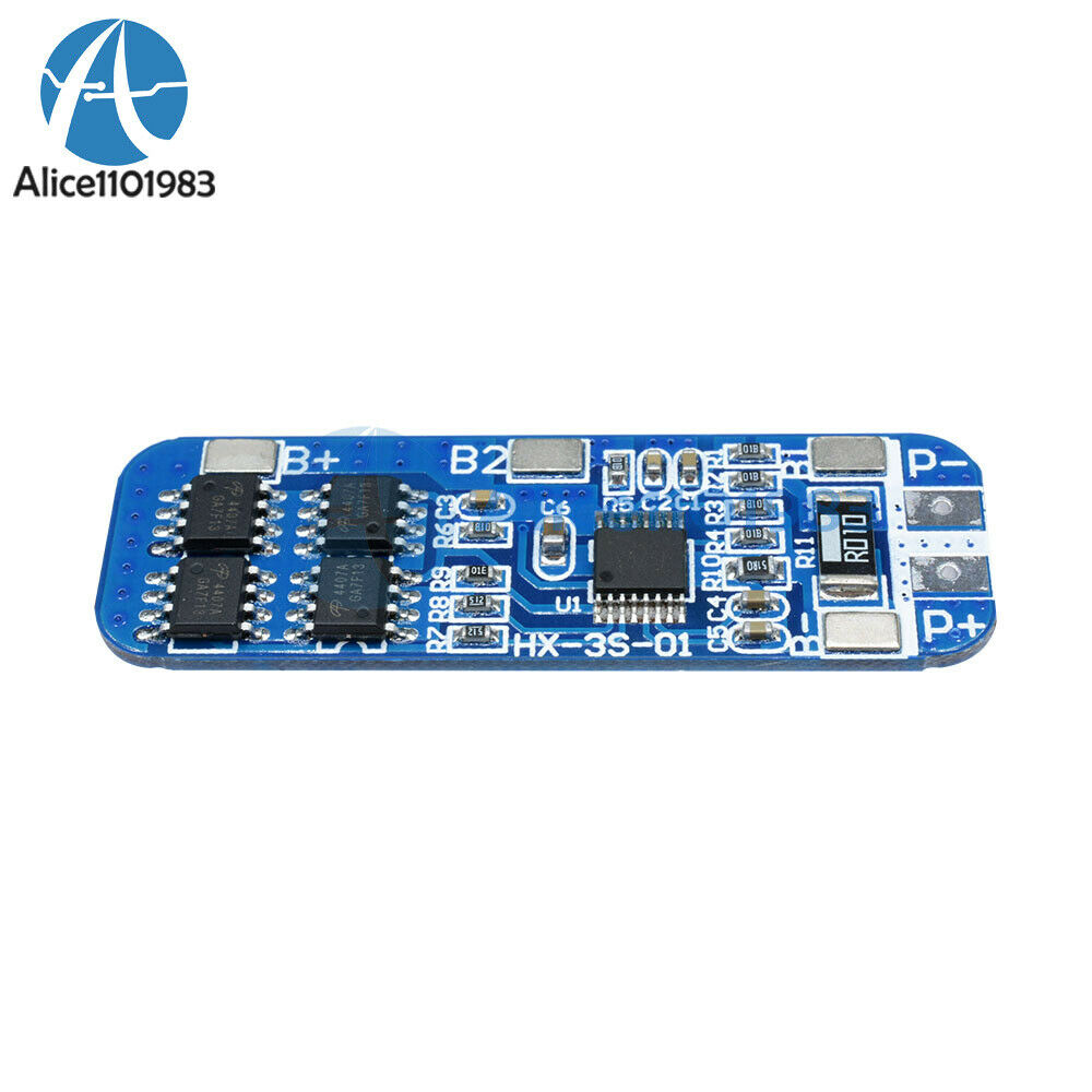 3S 12V 18650 10A BMS Charger Li-ion Lithium Battery Protection Board HX-35-01