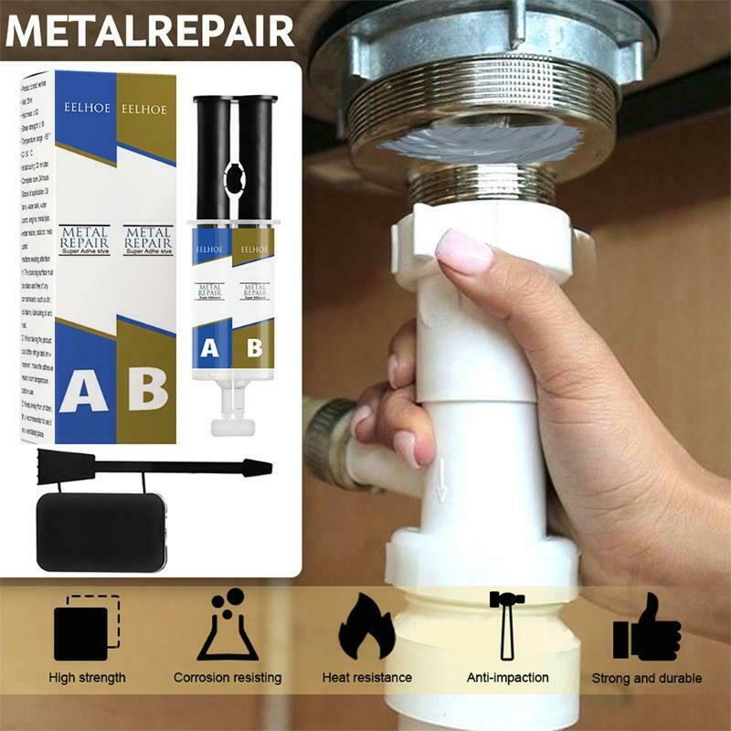 2Pcs A+B Glue Leakage Plugging Welding Glue Super Glue High-efficiency Adhesive