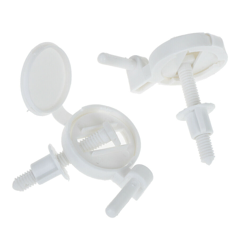 2pcs Plastic Toilet Seat Screws Fixings Fit Toilet Seats Hinges Repair To.l8