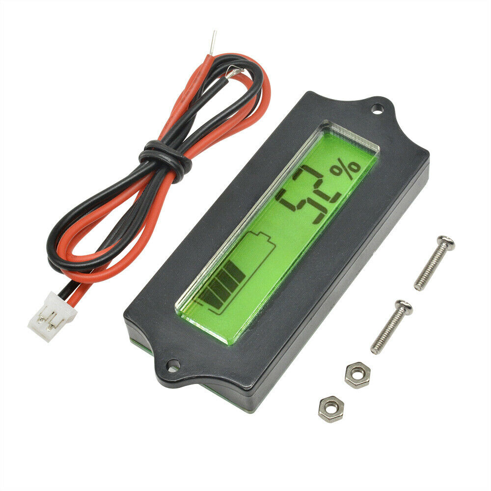 24V Lead-acid LiPo Battery Power Capacity Indicator Tester Monitor LCD Display
