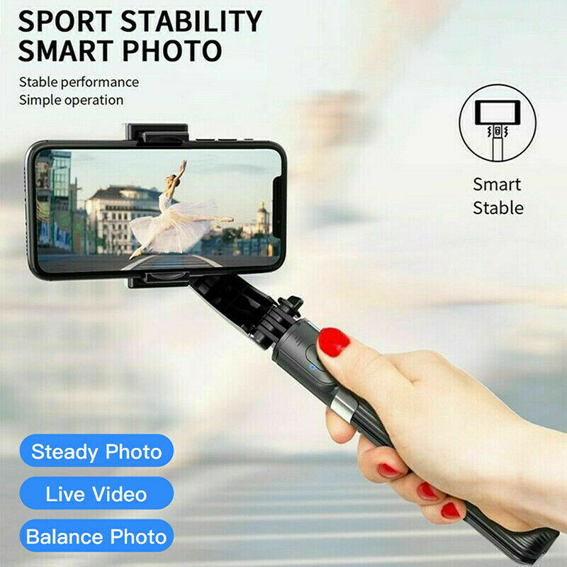 L08 Anti-Shake Mobile Phone Selfie Stick Holder Handheld Grip Stabilizer Tripod