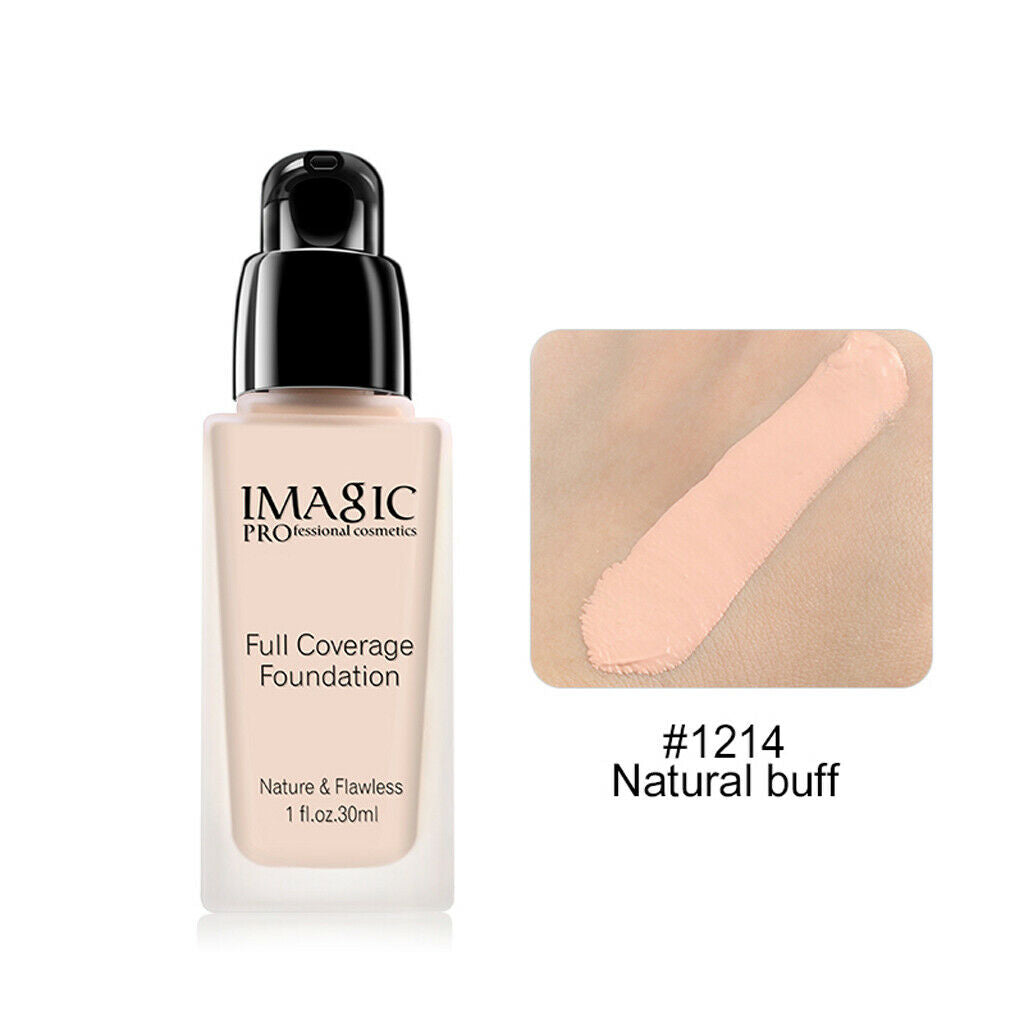 30ml Primer Liquid Foundation Spots Wrinkles Concealer Contour Natural Buff