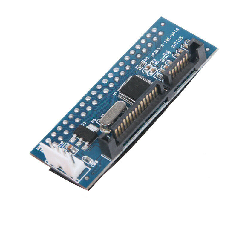 Ata To Serial Sata Card Converter 40-Pin Ide Female To Sata 22-Pin Male Adapter