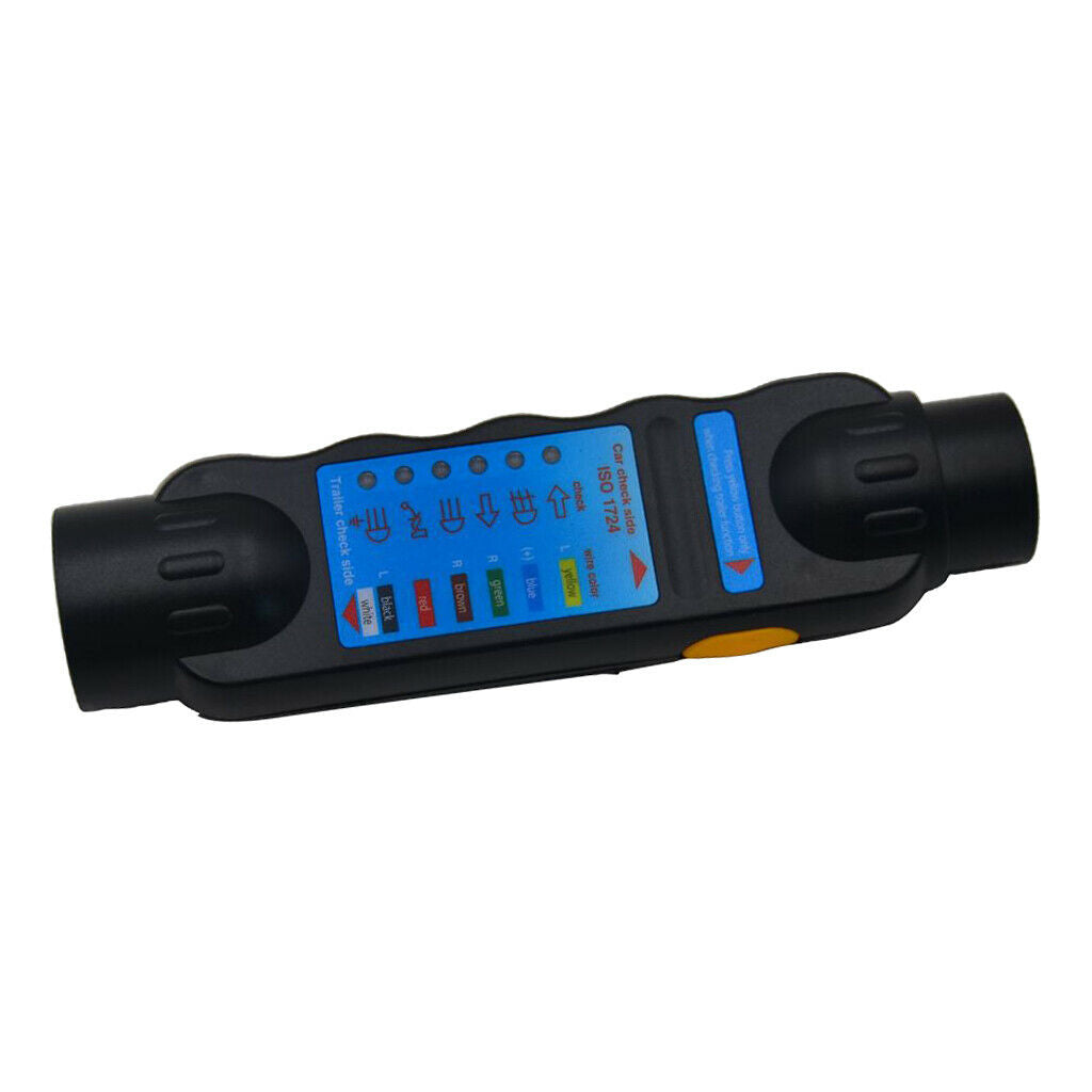 7 Pin DC 12V Truck Trailer Towing Light Wiring Socket Tester Diagnostic Tool