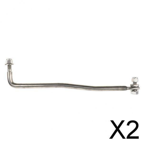 2X Heavy Duty Stainless Steel Outboard Steering Link Lever Tie Rod End Set for