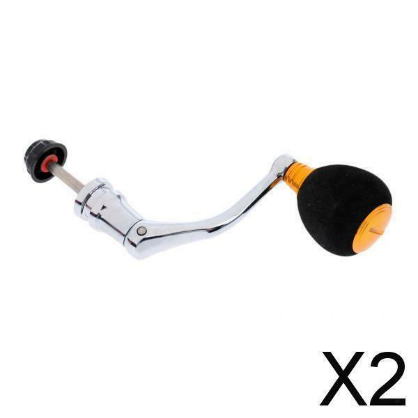2X Full Metal Fishing Reel Handle Ball Knob Replacement for   Reels M