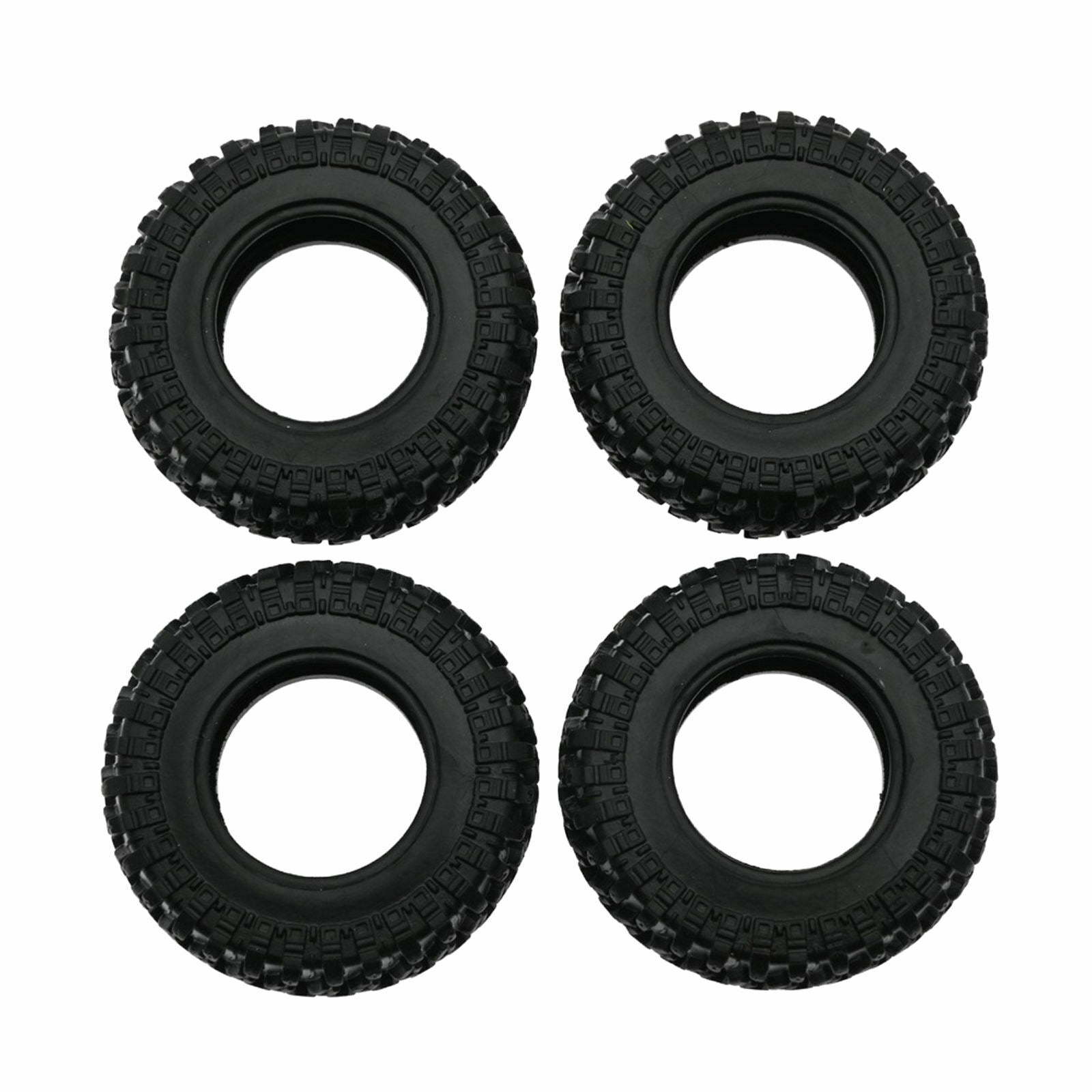 4Pieces 1:24 Tires for Axial SCX24 AXI90081 Crawler Buggy Trucks DIY Parts