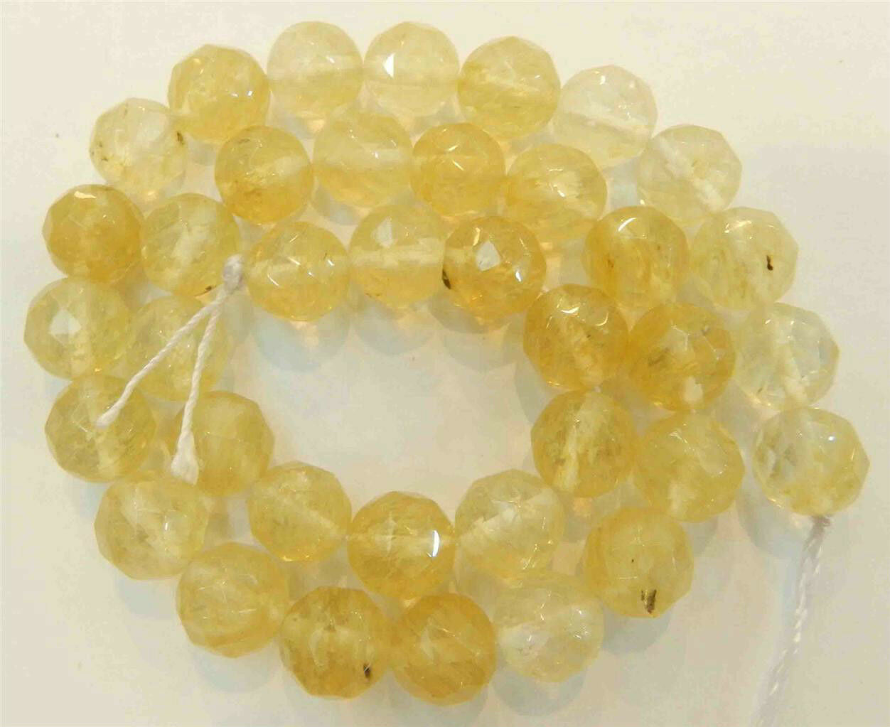10mm Faceted Yellow Watermelon Tourmaline Gems Round loose Beads Strand 15"AAA