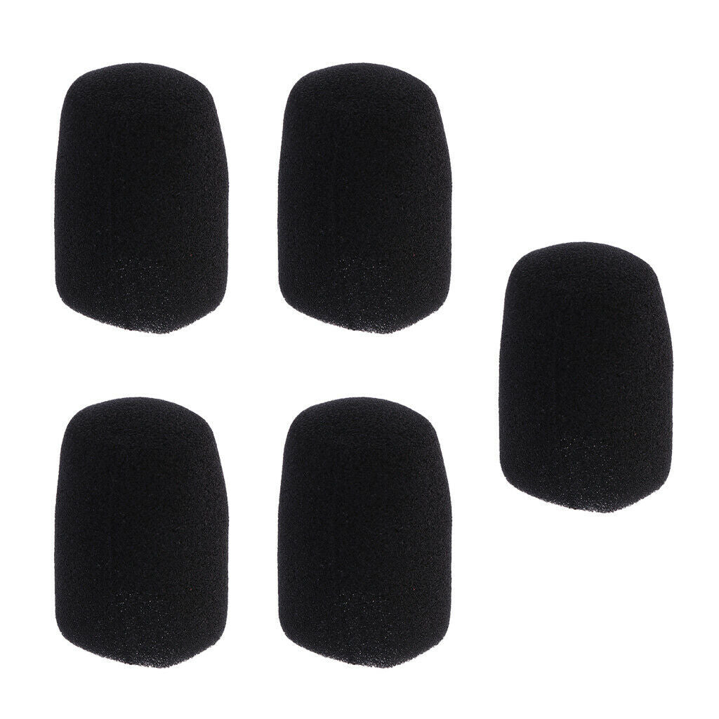 5 PCS Microphone Windshield Covers Mic Sponge Foam Cover Windscreen 5.3cm