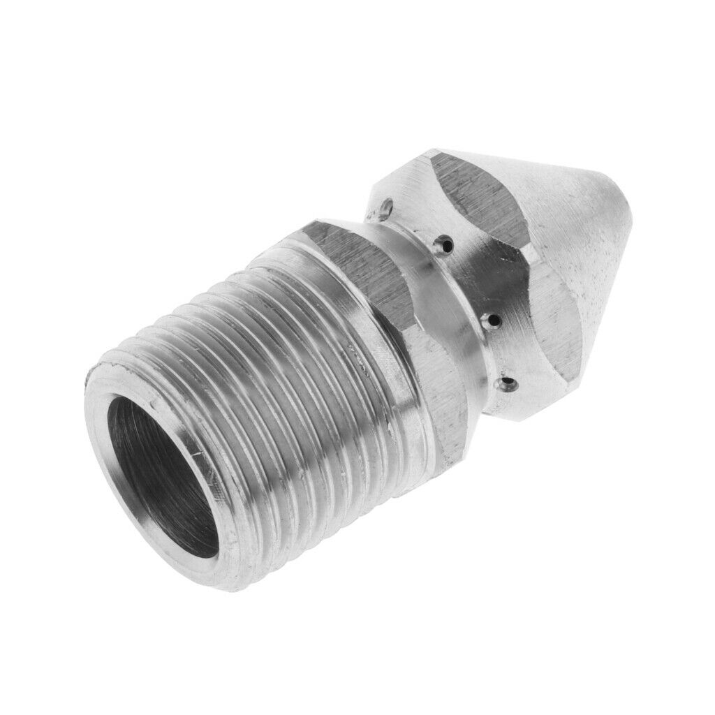 3/8'' Steel High Pressure Washer Drain Sewer Cleaning Pipe Spray Nozzle Head