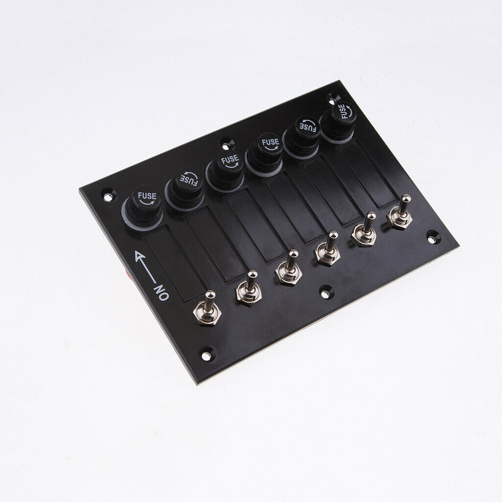 6 Band Panel Toggle Switch Sport Fuse Holder Auto Machine