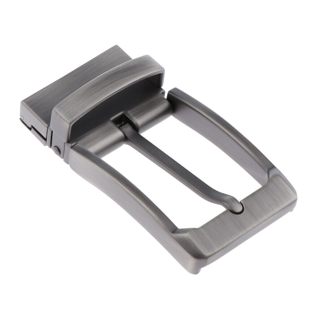Men Reversible Metal Alloy Belt Buckles Replacements Pin Buckle Rectangular