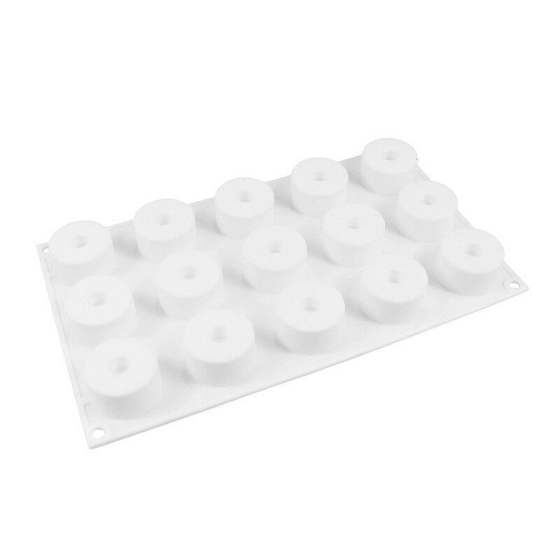 15 Holes Hollow Circle Baking Silicone Mould Cake Mold Decoration Tools