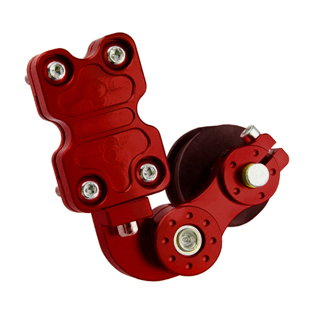Universal Motorcycle Chain Adjuster CNC Aluminum Alloy Chain Adjuster, Red