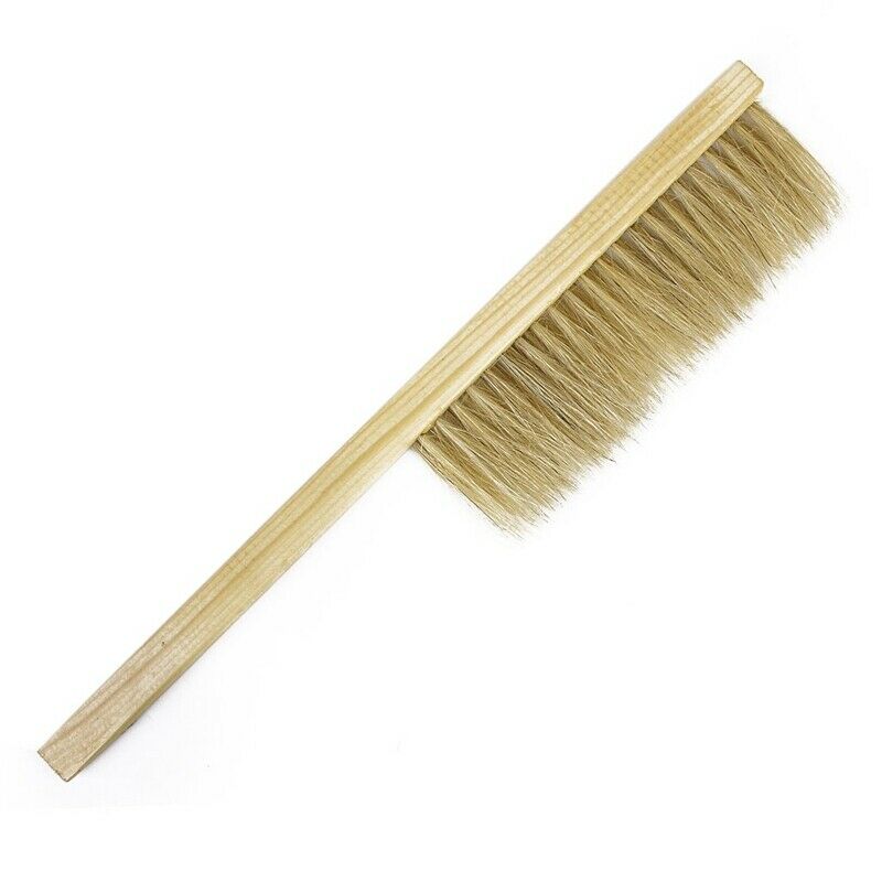 Pig Bristles Beekeeping Bee Brush with Wooden Handle Beekeepers Hive Tool C3V1V1