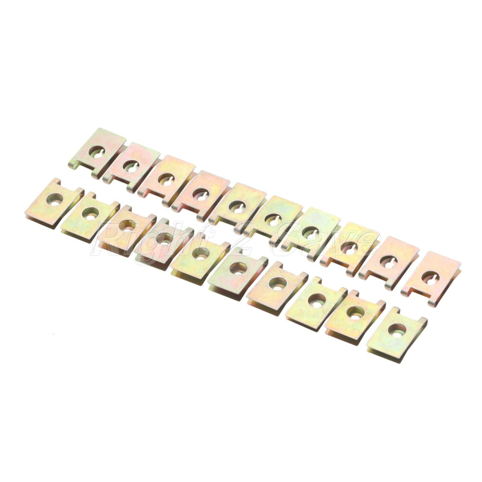 20pcs Car Fastener Clips Screw Bolts Nut Fastener Clips Fender Bumper Plate 3mm