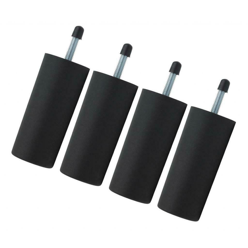 4x 4" Furniture Legs Round Replacement Sofa Legs for Bed Table 100mm
