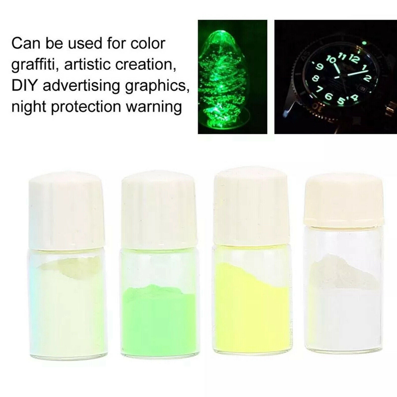 4 Color Professional Luminous Powder Mixing Liquid Set Watch Repairing New