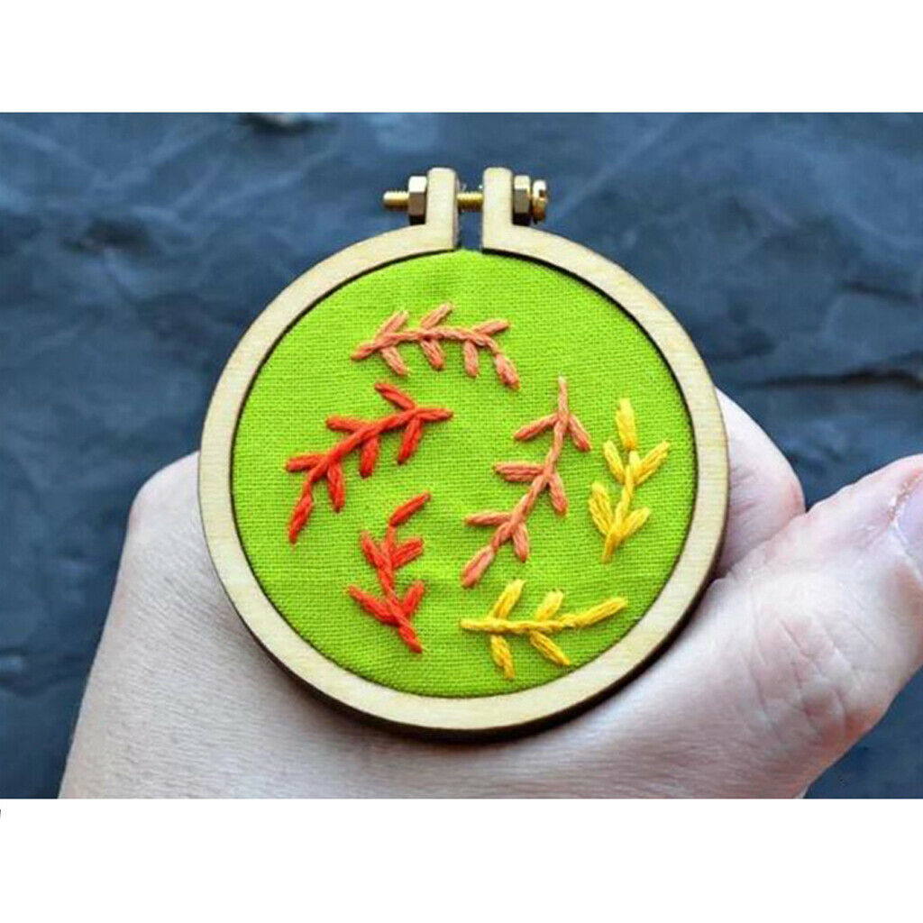 Wooden Embroidery Hoop Cross Stitch Hoop Pendant Making Sewing Crafts 44mm