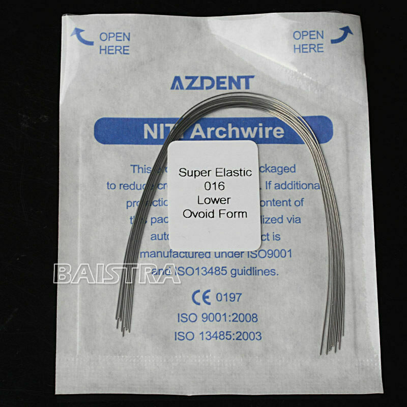 50 Kits Dental Orthodontic Arch Wires 016 Lower Super Elastic Niti Round AZDENT