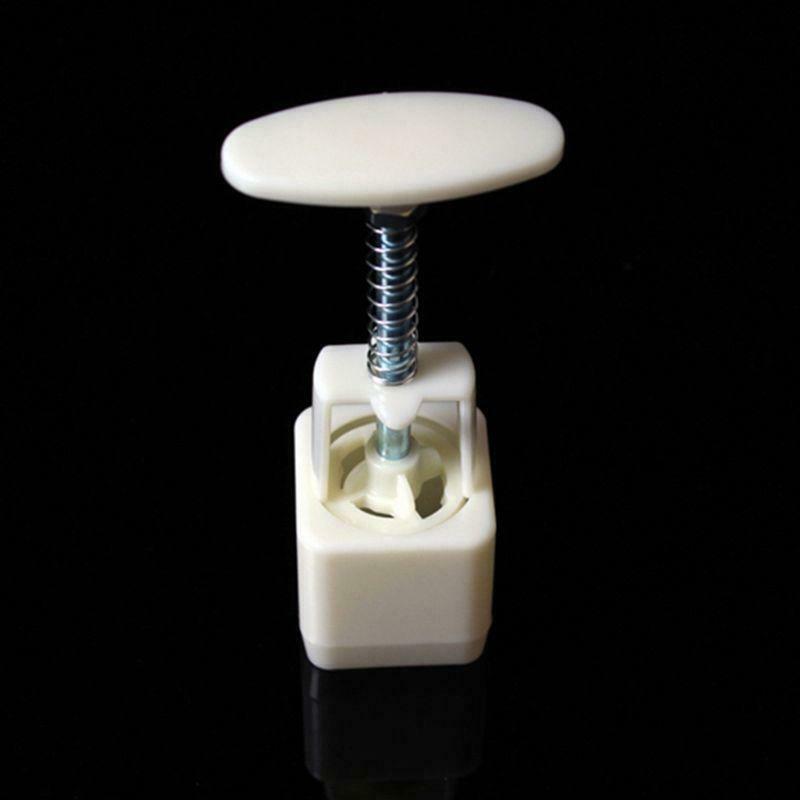 6pcs Stamp Square Barrel Hand Press Moon Cake Pastry Mould DIY 25g Mooncake Mold
