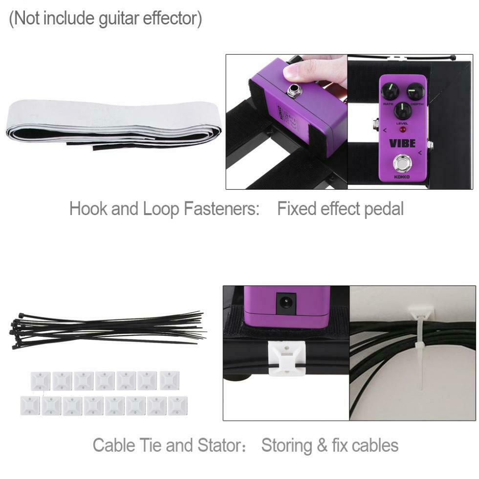 37 x 27cm Guitar Pedal Board Setup Style DIY with Installation