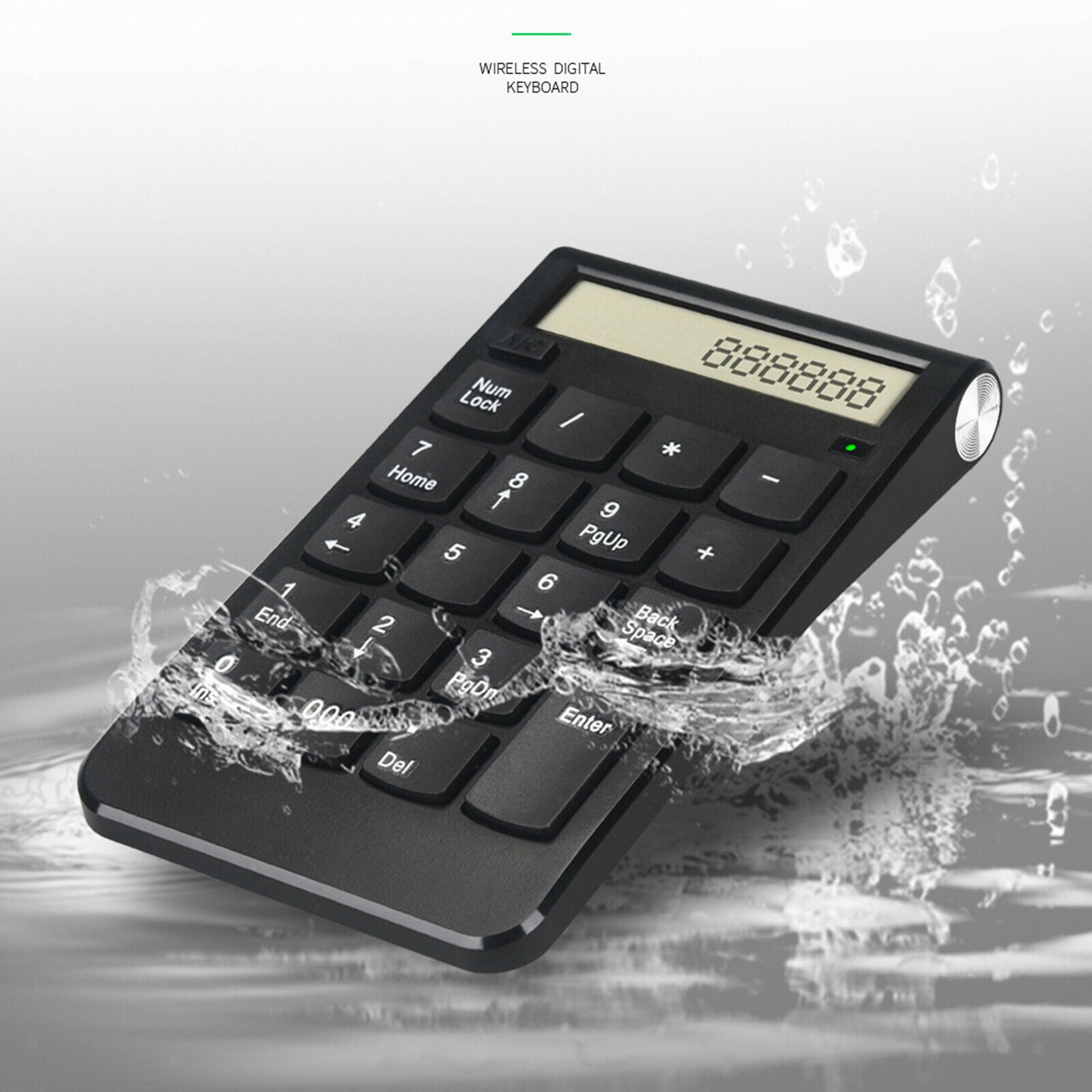 Wireless Numeric Keypad 20 Keys USB Receiver 2.4G Portable for PC Desktop