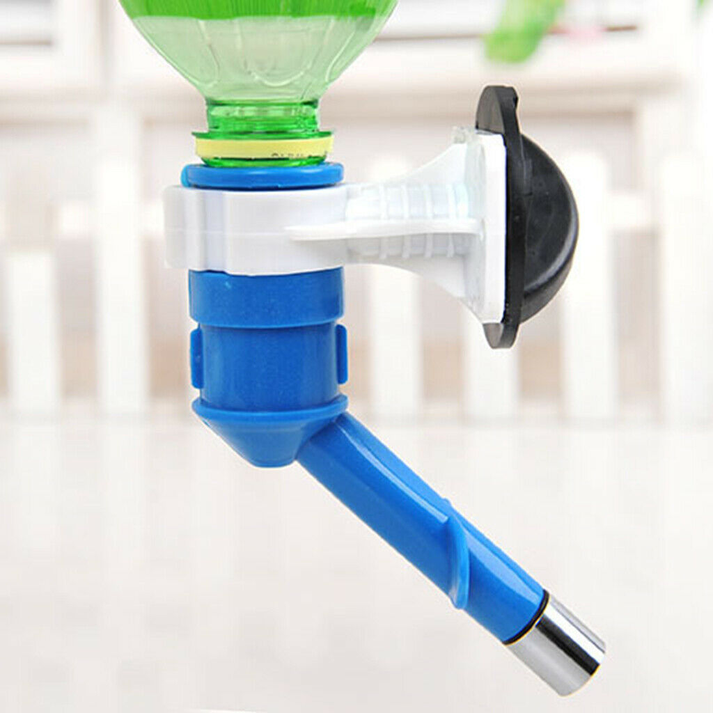 Water Drinker Bottle Dispenser Feeder Fountain Head for Pet Cat Dog  Red