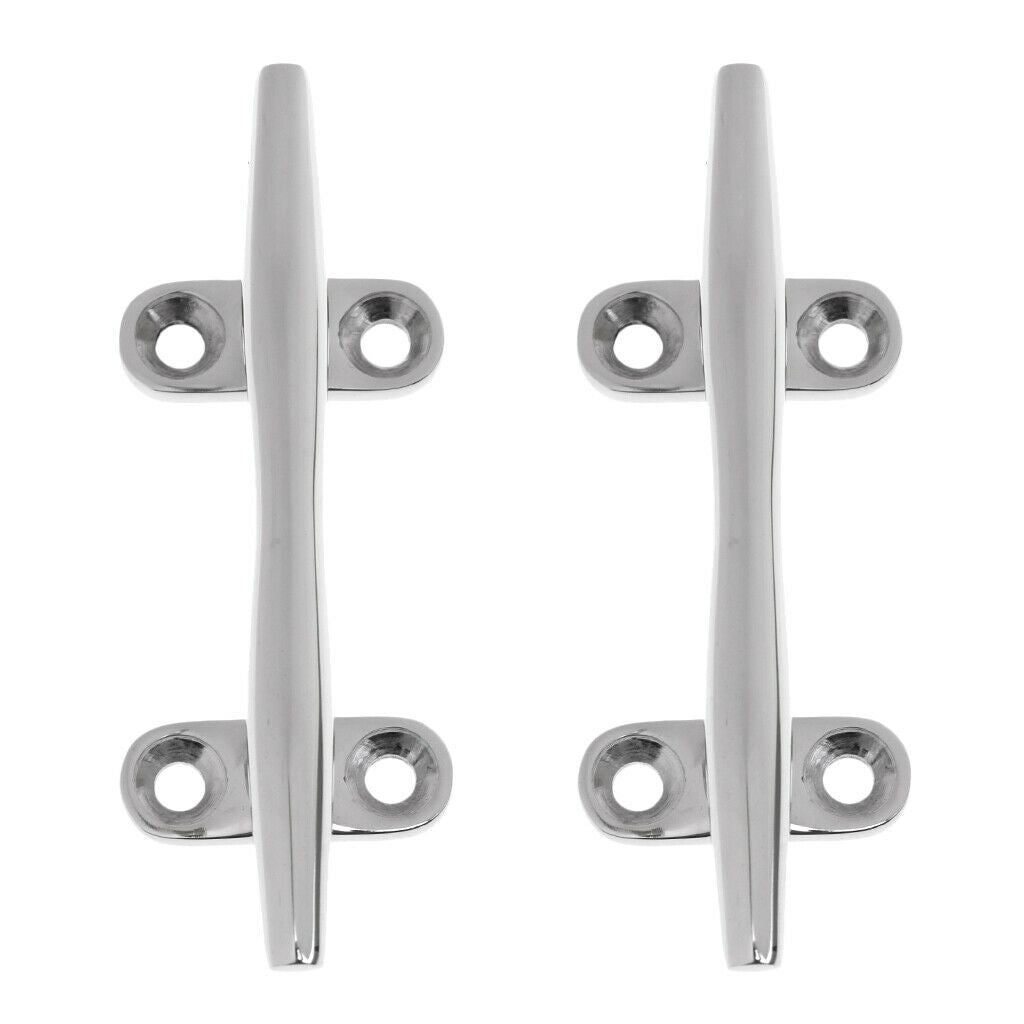 Stainless Steel Heavy Duty Boat Dock Deck Marine yacht line rope Cleat 2pcs