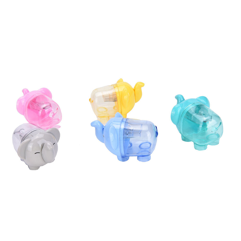 1Pcs Cute Lovely Elephant Pencil Sharpener School Kids Favorite School Of.l8