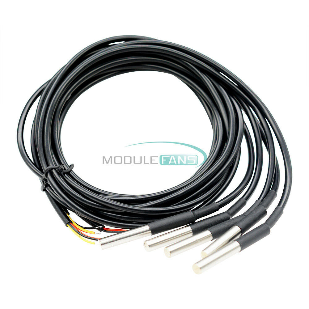 1PCS Waterproof Digital Thermal Probe or Sensor DS18B20 Lengthï¼š1M