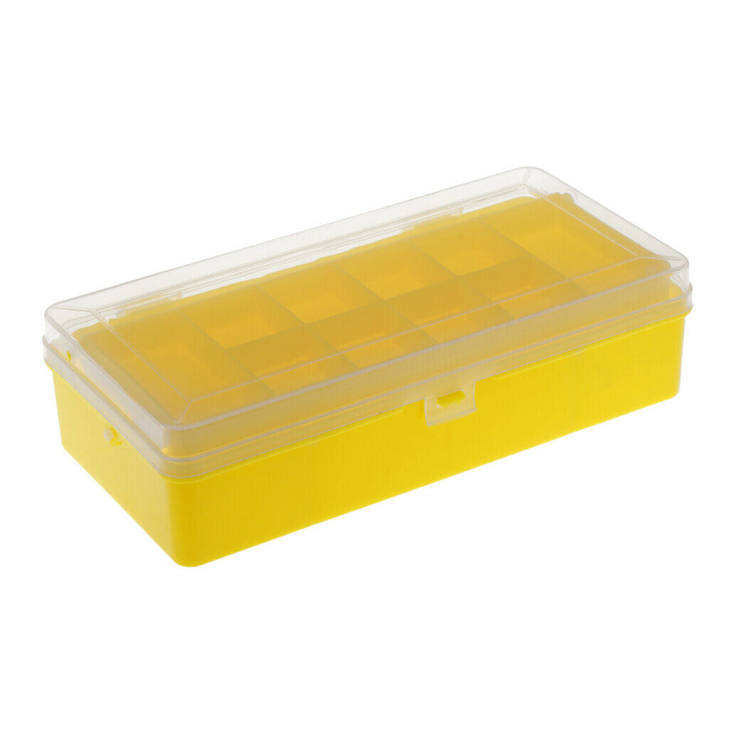 Plastic Fishing Lure Tackle Box Double Layer Spinner Bait Hooks Storage Case