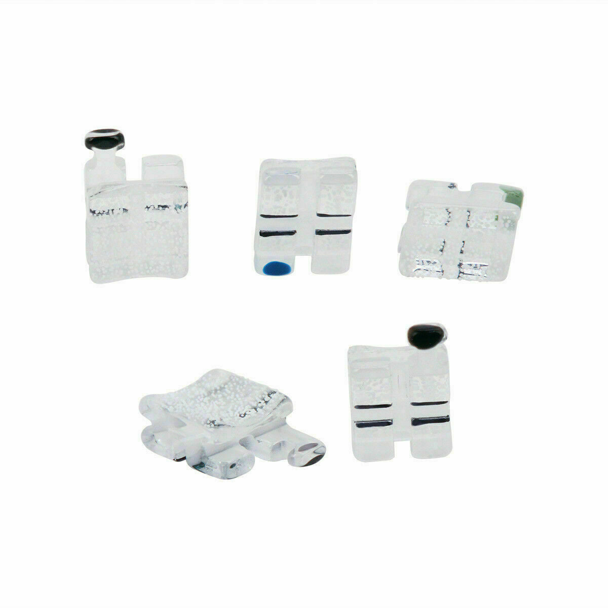 Dental Ceramic Bracket Monocrystalline Sapphire Roth.018. Slot345 Hooks ABSOLUTE