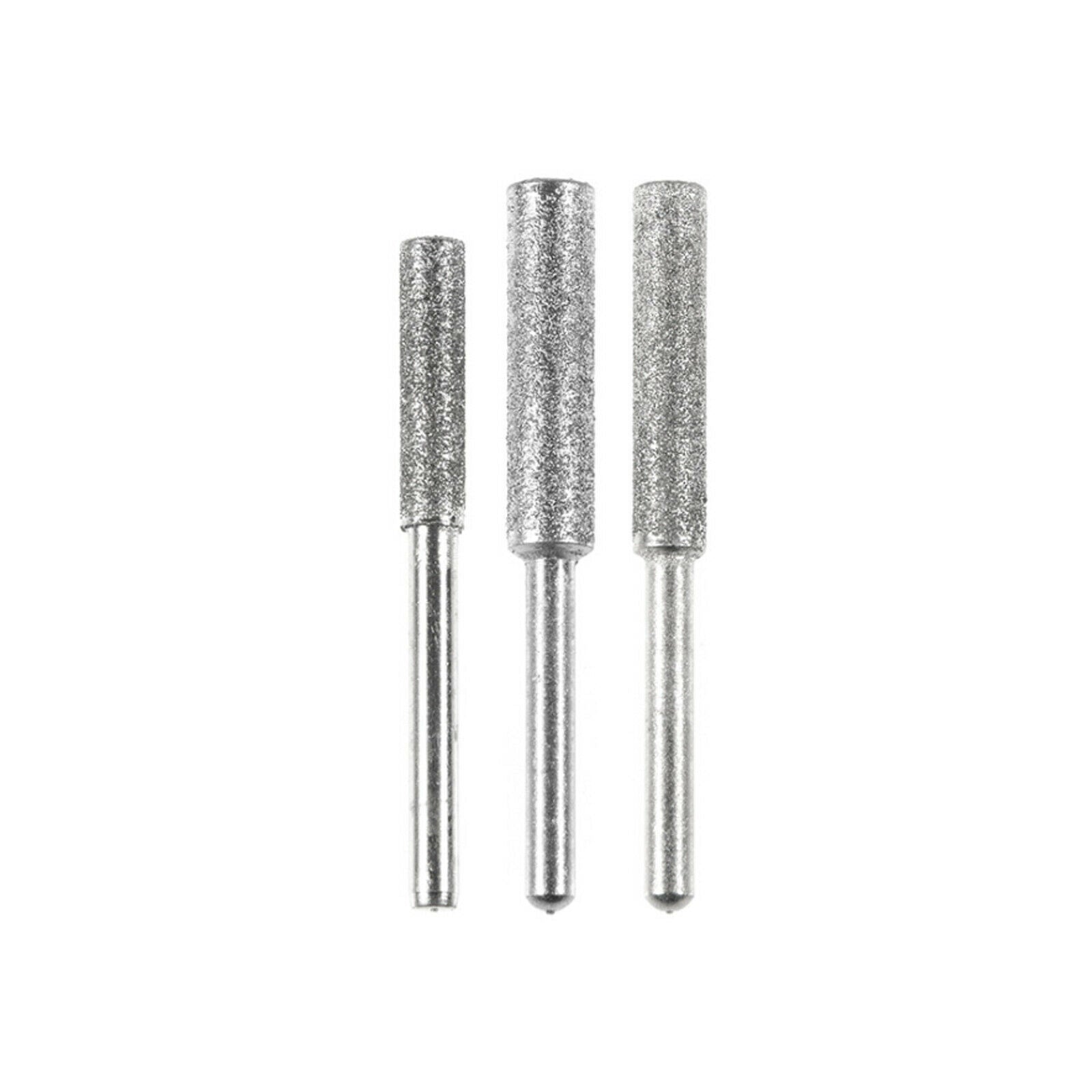 3Pcs Diamond Chainsaw Grinding Head Electric Sharpener Polishing Grinder Burr