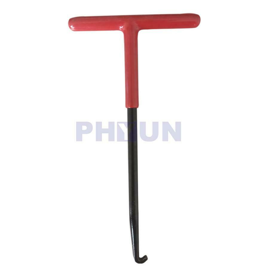 2 Pcs Exhaust Pipe Spring Hook Puller T-Handle Metal For Bike ATV Motorcycle