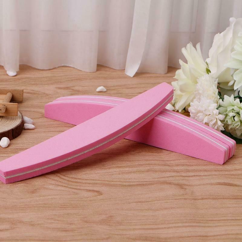 Nail Art Sand Buffer Buffing Tips Manicure Acrylic Gel File Tool 100/180 Grit