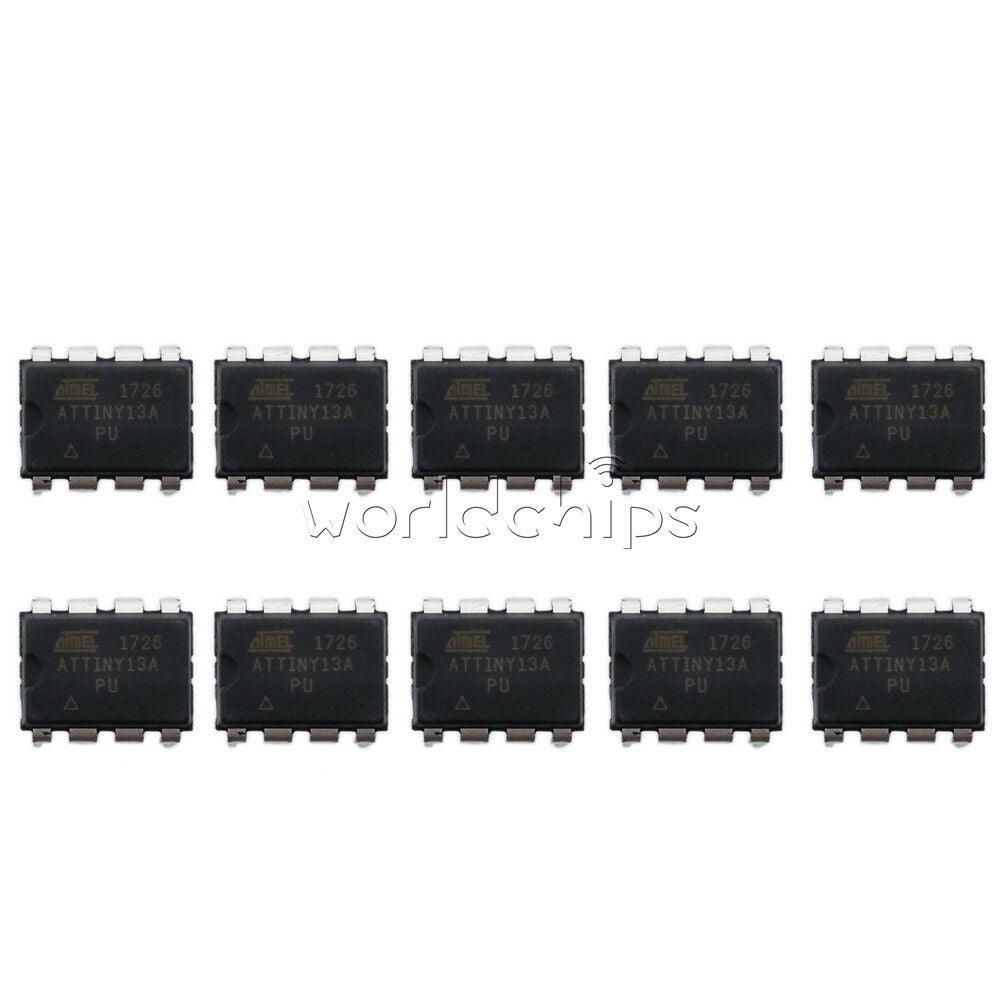 2pcs ATTINY13A-PU ATTINY13A DIP8 IC MCU AVR 1K FLASH 20MHZ