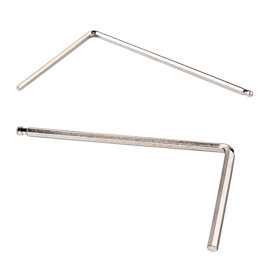 Durable L Shaped Stainless Steel Guitars Neck Ball End Hex Wrench 4mm DIY