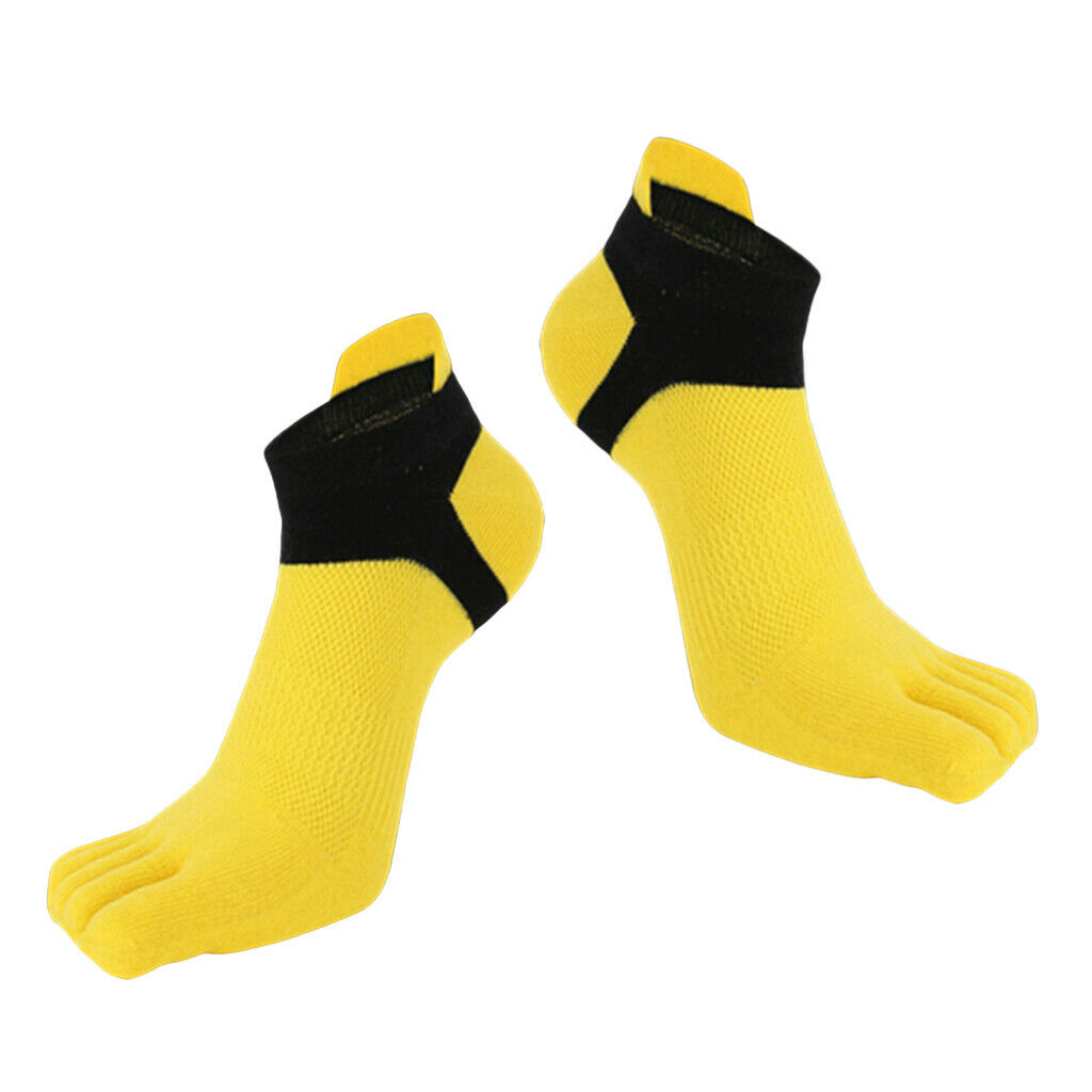 2 Pairs Soft Cotton Low Cut Toe Socks No Show Athletic Socks Casual Hosiery