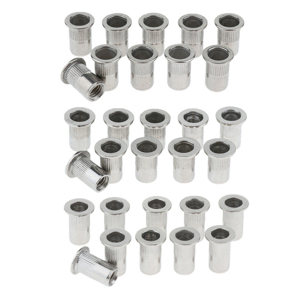 40Pcs M4 M5 M6 M8 Stainless Steel 304 Rivnut Small With Countersunk Head