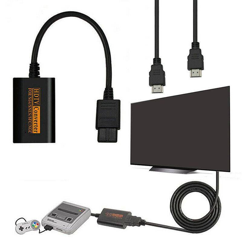 720P HDMI Adapter Converter HD Cable for Nintendo 64/SNES/NGC Gamecube ConsoI7