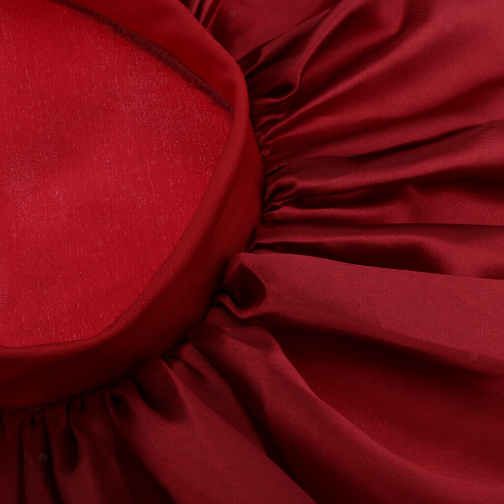 Breathable Satin Silk Bonnet Sleep   Large Wide Band Women Night Hat 2pcs