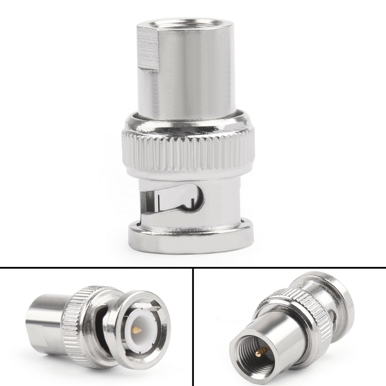 10pcs FME Male Plug to BNC Male Plug Radio RF Coaxial Adapter Connector B5