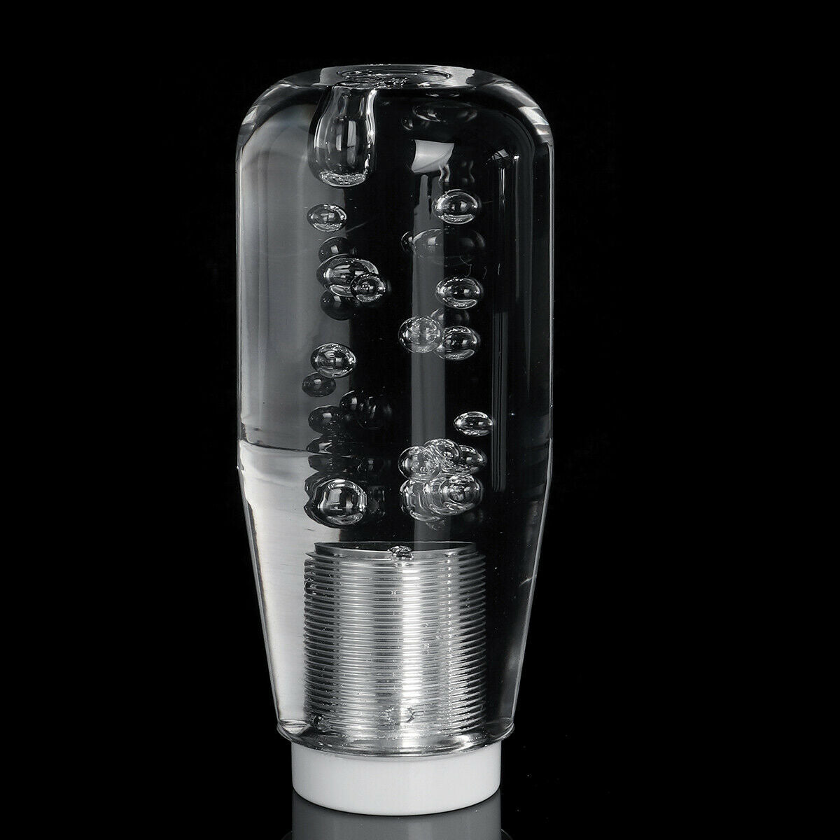 LED Light RGB Shift Knob Stick Crystal Transparent Bubble Gear Shifter 10cm  â—